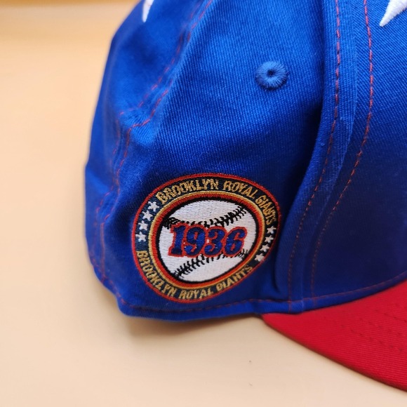 Tosa Brooklyn Royal Giants Hat Cap Fitted Mens 7 3/8‎ Red Blue Baseball - Picture 5 of 8